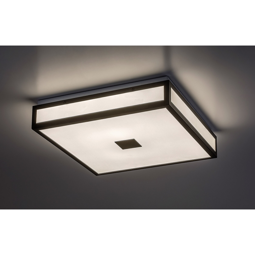 Rabalux - Plafoniera da bagno LED/18W/230V IP44 nera 30x30 cm