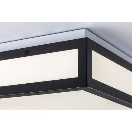Rabalux - Plafoniera da bagno LED/18W/230V IP44 nera 30x30 cm