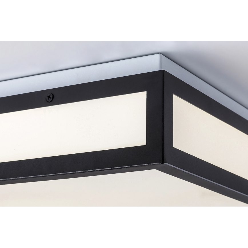 Rabalux - Plafoniera da bagno LED/18W/230V IP44 nera 30x30 cm