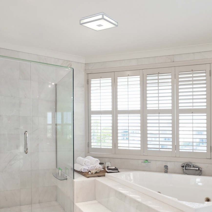 Rabalux - Plafoniera LED da bagno LED/18W/230V IP44 30x30 cm bianco