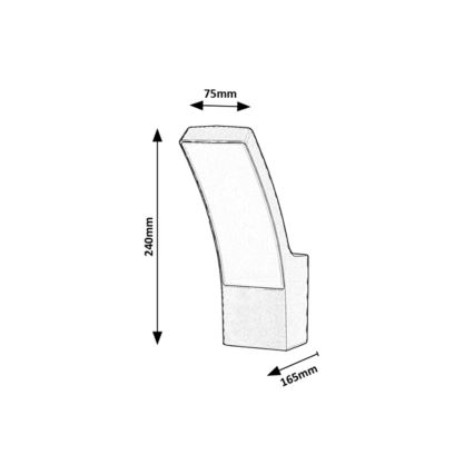 Rabalux - Applique da esterno a LED LED/12W/230V IP44