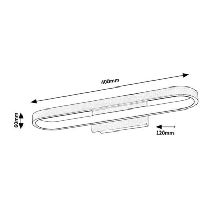 Rabalux - Lampada LED per specchio da bagno 15W/230V IP44 40 cm