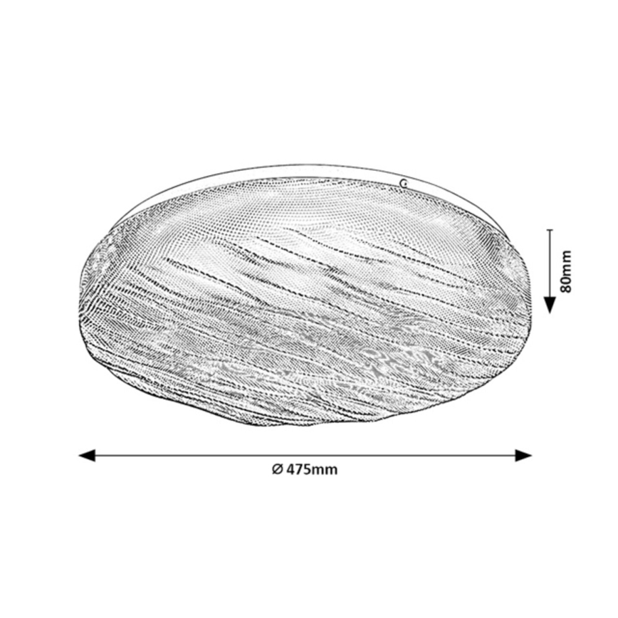 Rabalux - Plafoniera da bagno a LED 36W/230V IP44 4000K Ø 47,5 cm