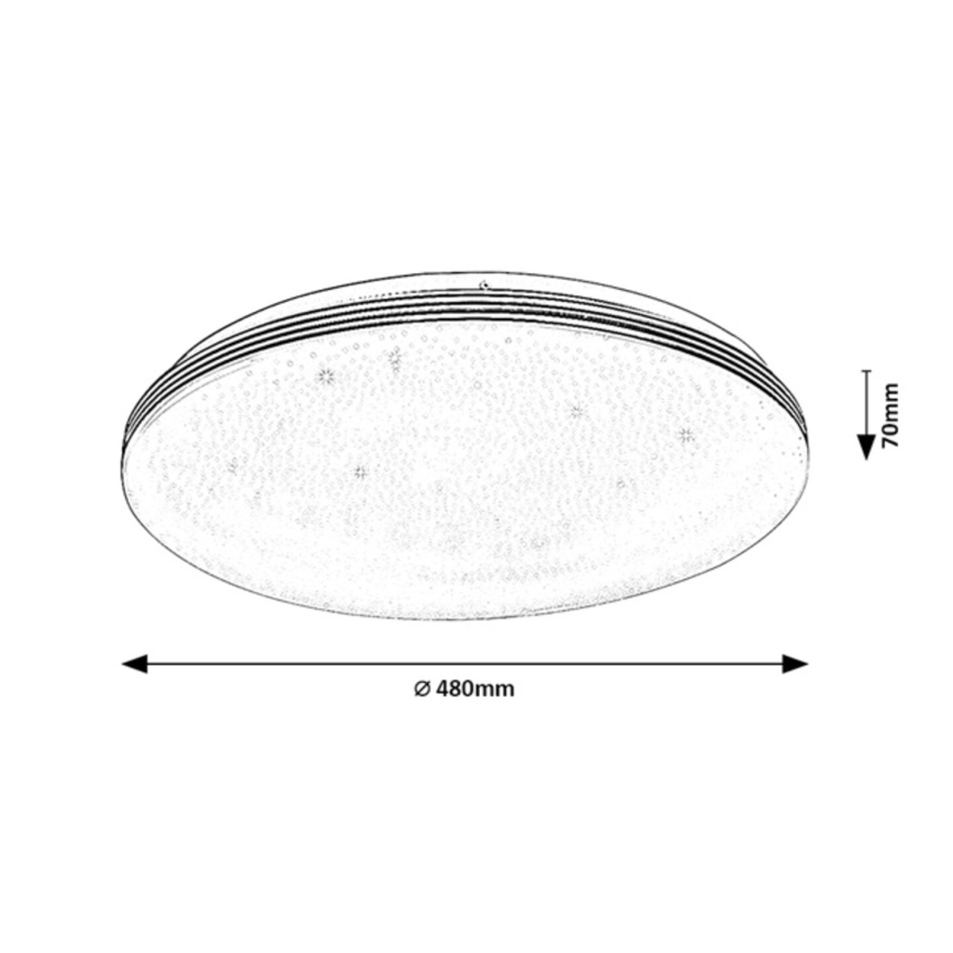 Rabalux - plafoniera da bagno LED/40W/230V IP44 4000K Ø 48 cm