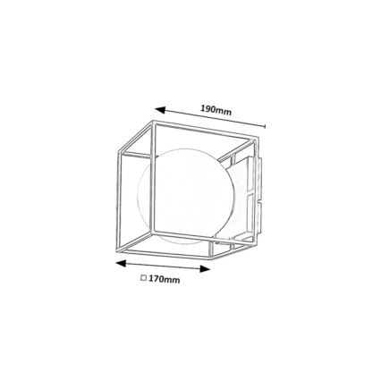 Rabalux - Applique da parete per esterni 1xE14/15W/230V IP44 nero