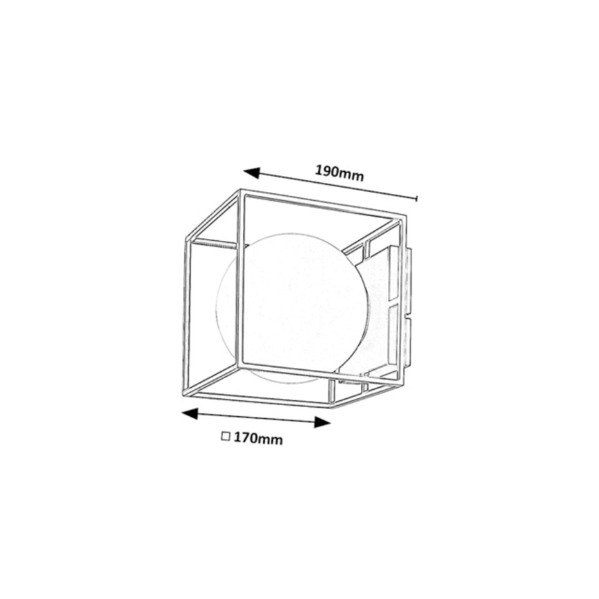 Rabalux - Applique da parete per esterni 1xE14/15W/230V IP44 nero