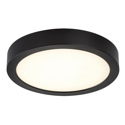 Rabalux - Plafoniera da bagno a LED, 24W/230V, Ø 22 cm, IP44, nera