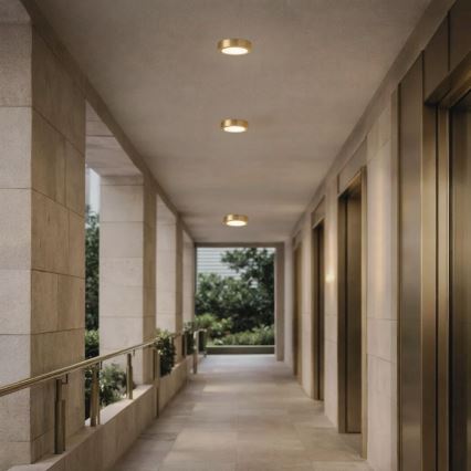 Rabalux - Plafoniera da soffitto per bagno LED/7W/230V Ø 12 cm IP44 dorata