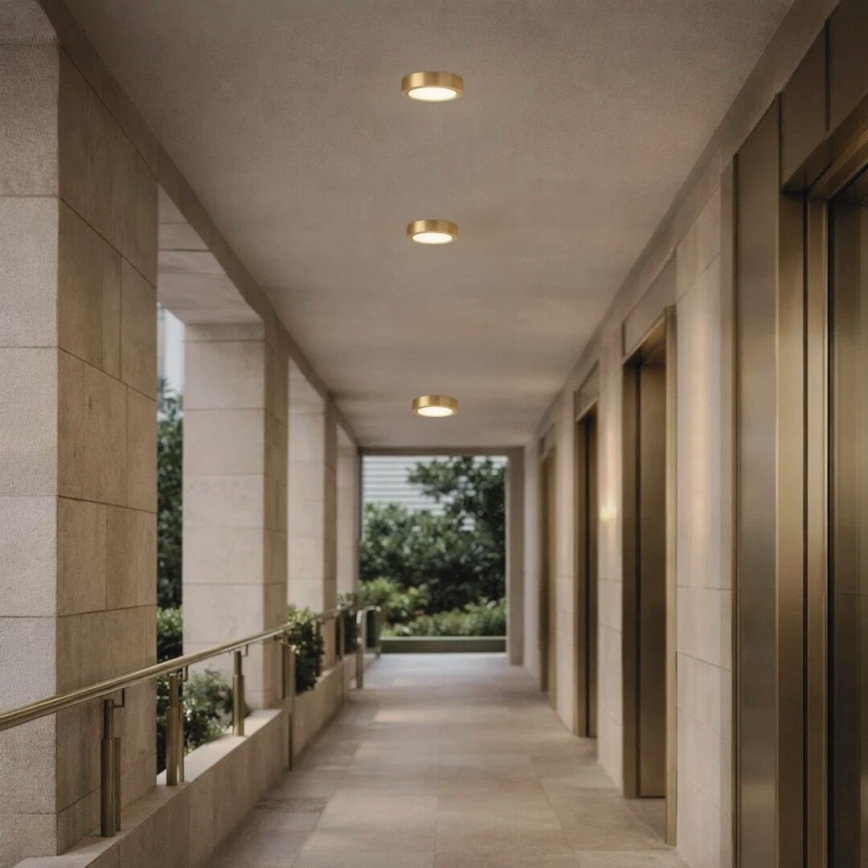 Rabalux - Plafoniera da soffitto per bagno LED/7W/230V Ø 12 cm IP44 dorata