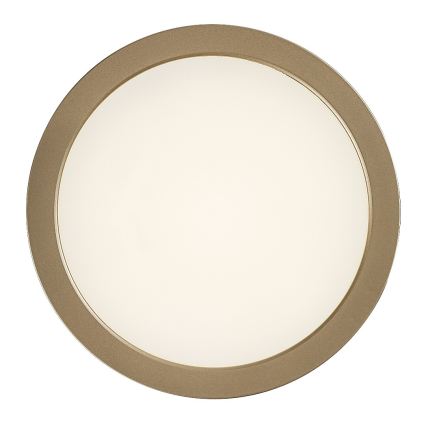 Rabalux - Plafoniera da bagno LED 24W 230V Ø 22 cm IP44, finitura oro