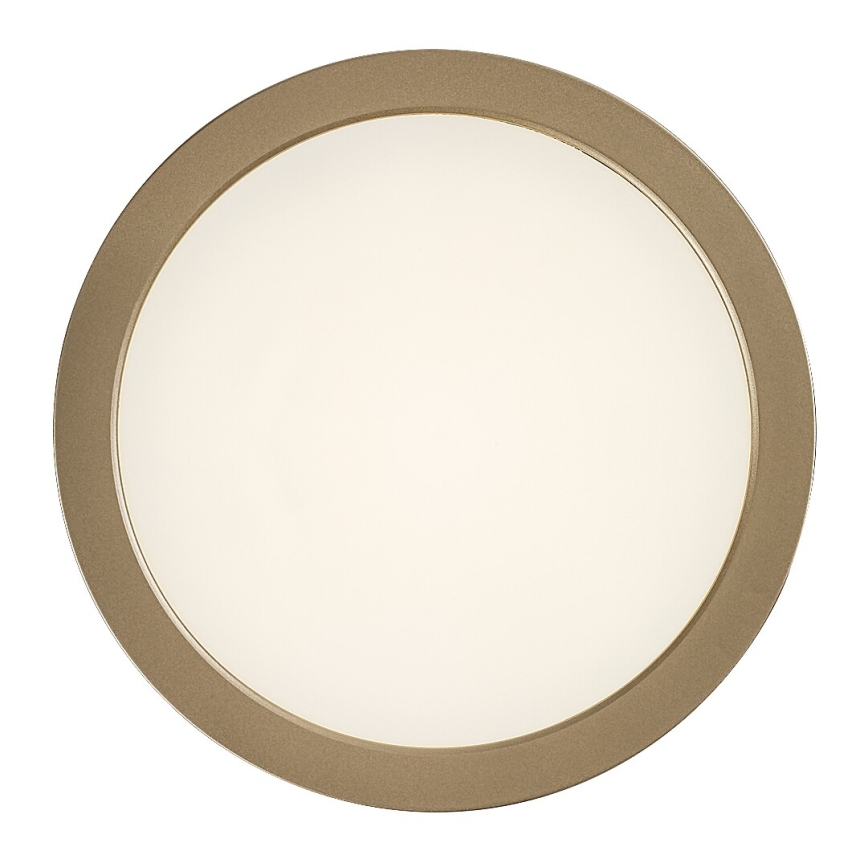 Rabalux - Plafoniera da bagno LED 24W 230V Ø 22 cm IP44, finitura oro