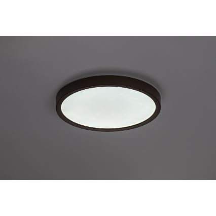 Rabalux - Plafoniera da soffitto per bagno LED/18W/230V 3000/4000/6000K Ø 29 cm IP44 marrone
