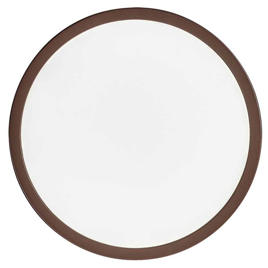 Rabalux - Plafoniera da soffitto per bagno LED/18W/230V 3000/4000/6000K Ø 29 cm IP44 marrone