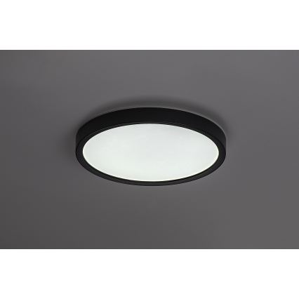 Rabalux - Plafoniera da soffitto per bagno a LED/18W/230V 3000/4000/6000K Ø 29 cm IP44 nero