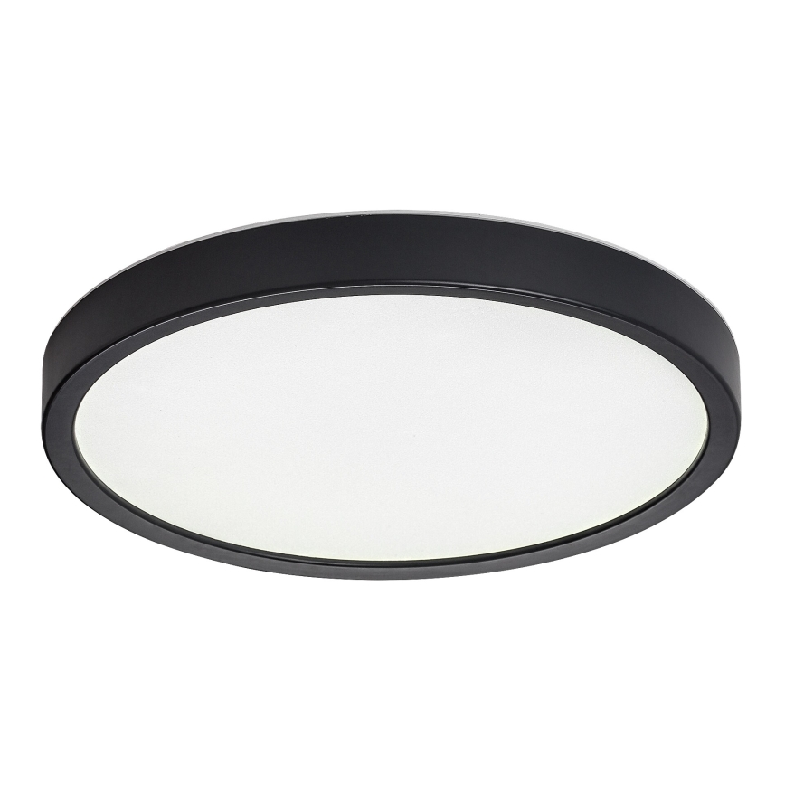 Rabalux - Plafoniera da soffitto per bagno a LED/18W/230V 3000/4000/6000K Ø 29 cm IP44 nero