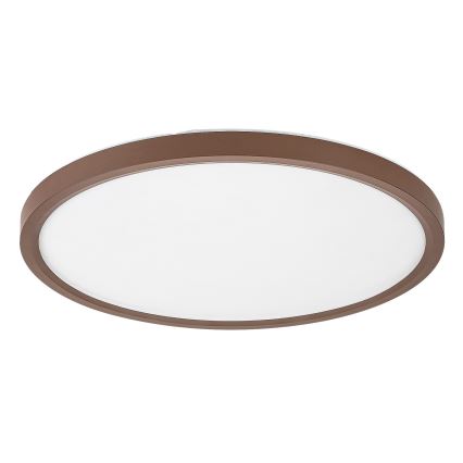Rabalux - plafoniera LED da soffitto per bagno, 24W, 230V, 3000/4000/6000K, Ø 40 cm, IP44, marrone