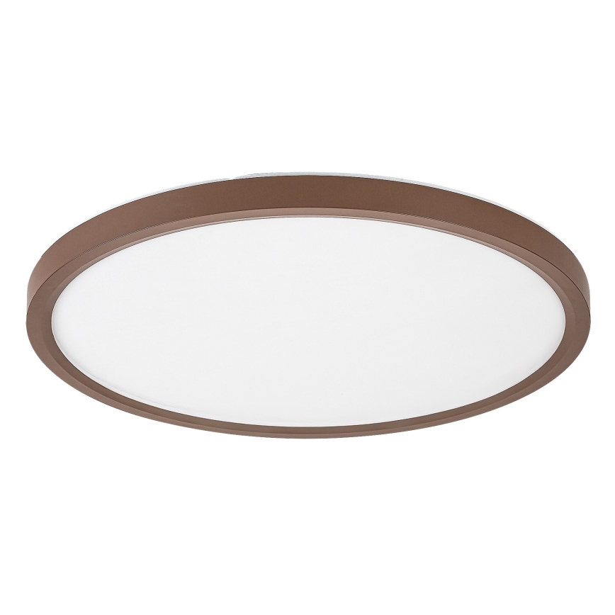 Rabalux - plafoniera LED da soffitto per bagno, 24W, 230V, 3000/4000/6000K, Ø 40 cm, IP44, marrone