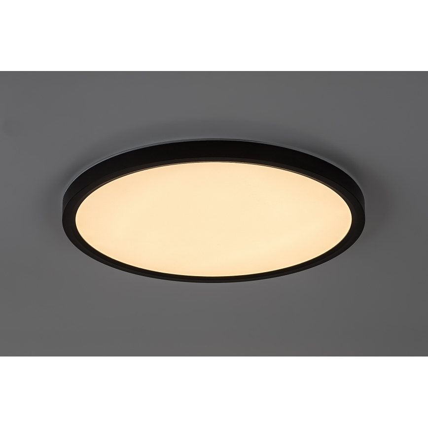 Rabalux - Plafoniera LED per bagno LED/24W/230V 3000/4000/6000K Ø 40 cm IP44 nera