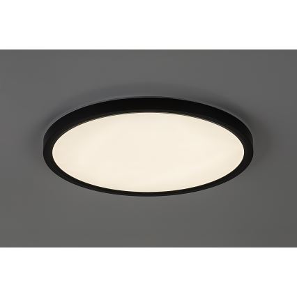 Rabalux - Plafoniera LED per bagno LED/24W/230V 3000/4000/6000K Ø 40 cm IP44 nera