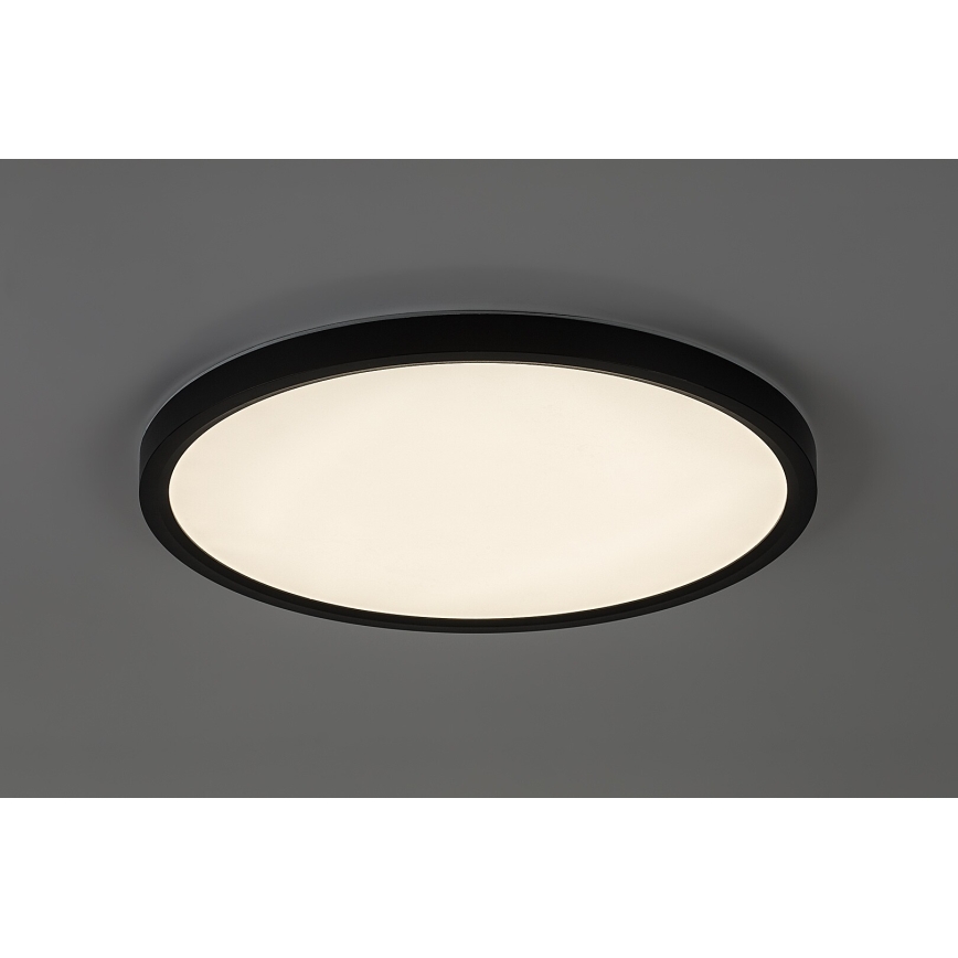 Rabalux - Plafoniera LED per bagno LED/24W/230V 3000/4000/6000K Ø 40 cm IP44 nera