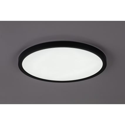 Rabalux - Plafoniera LED per bagno LED/24W/230V 3000/4000/6000K Ø 40 cm IP44 nera