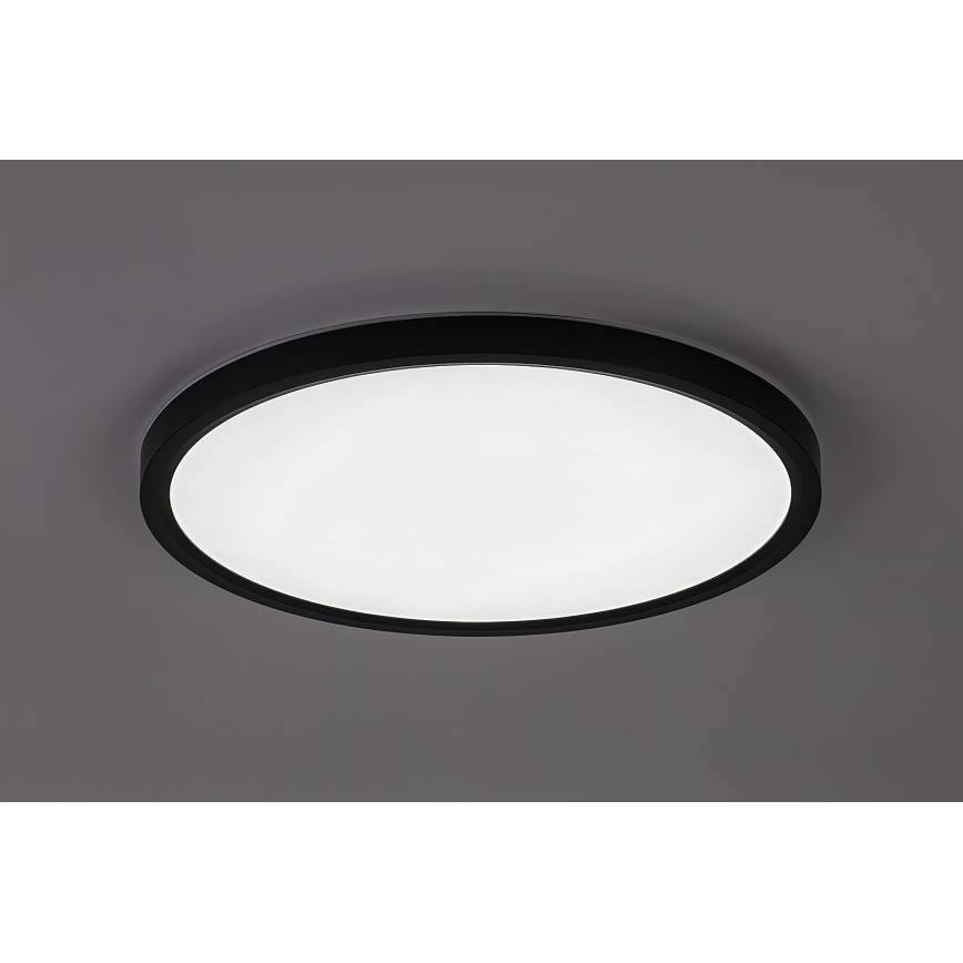 Rabalux - Plafoniera LED per bagno LED/24W/230V 3000/4000/6000K Ø 40 cm IP44 nera