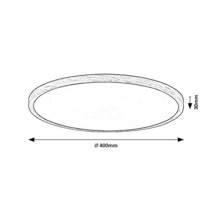 Rabalux - plafoniera da soffitto per bagno LED/24W/230V 3000/4000/6000K Ø 40 cm IP44 beige