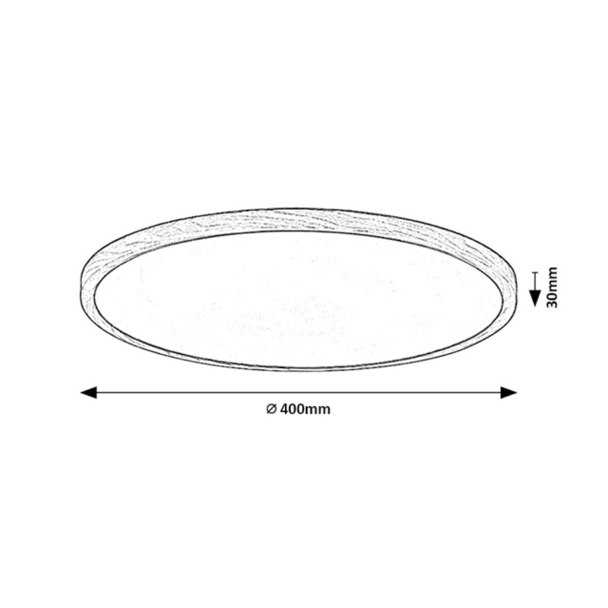 Rabalux - plafoniera da soffitto per bagno LED/24W/230V 3000/4000/6000K Ø 40 cm IP44 beige