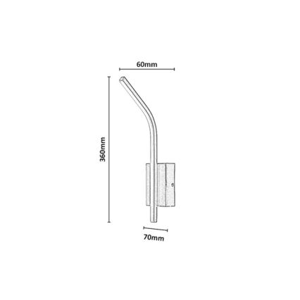 Rabalux - LED Applique da parete per bagno LED/10W/230V 4000K IP44 dorata
