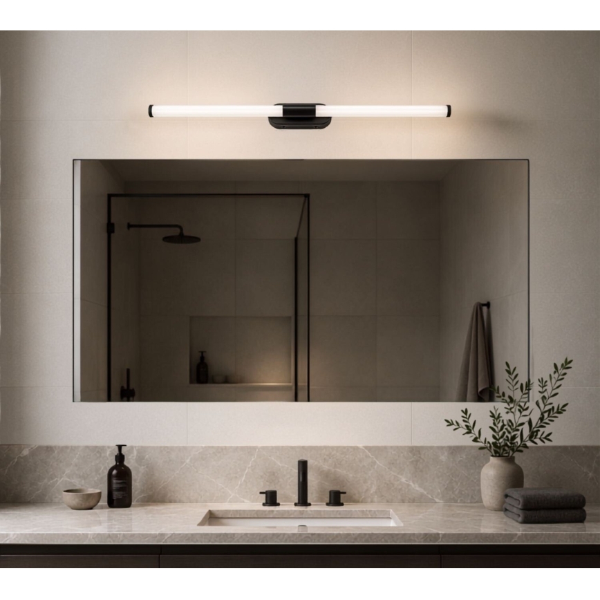 Rabalux - Lampada a LED per specchio da bagno LED/8W/230V IP44 60 cm nera