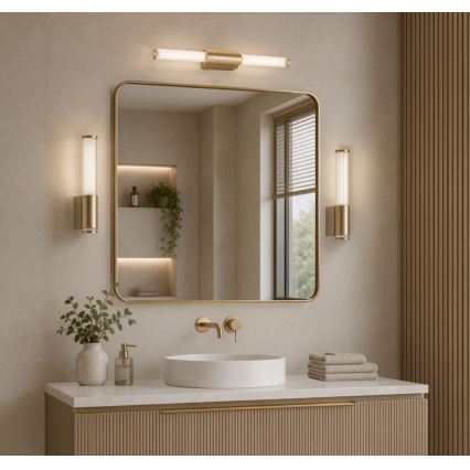 Rabalux - Illuminazione a LED per specchio da bagno LED/8W/230V IP44 40 cm dorata