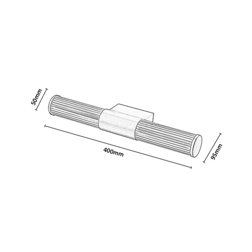 Rabalux - Illuminazione a LED per specchio da bagno LED/8W/230V IP44 40 cm dorata
