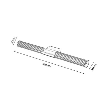 Rabalux - Illuminazione per specchio da bagno LED/15W/230V IP44 60 cm oro