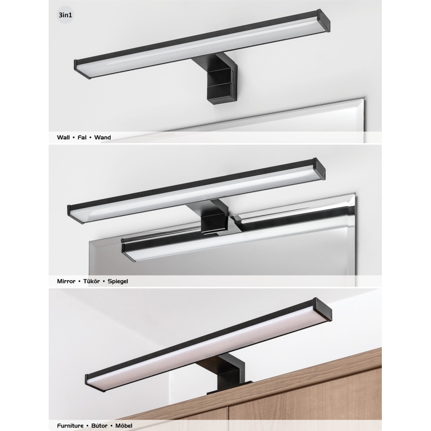 Rabalux - Illuminazione per specchio da bagno a LED/8W/230V IP44 40 cm