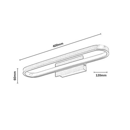 Rabalux - Illuminazione a LED per specchio da bagno LED/15W/230V IP44 40 cm