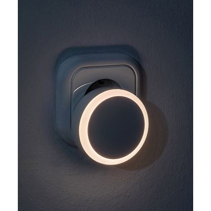 Rabalux - LED Luce notturna con sensore crepuscolare LED/0,3W/230V 3000K