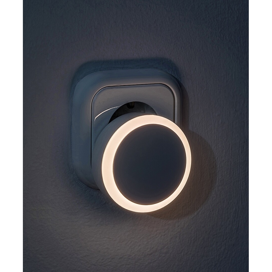 Rabalux - LED Luce notturna con sensore crepuscolare LED/0,3W/230V 3000K