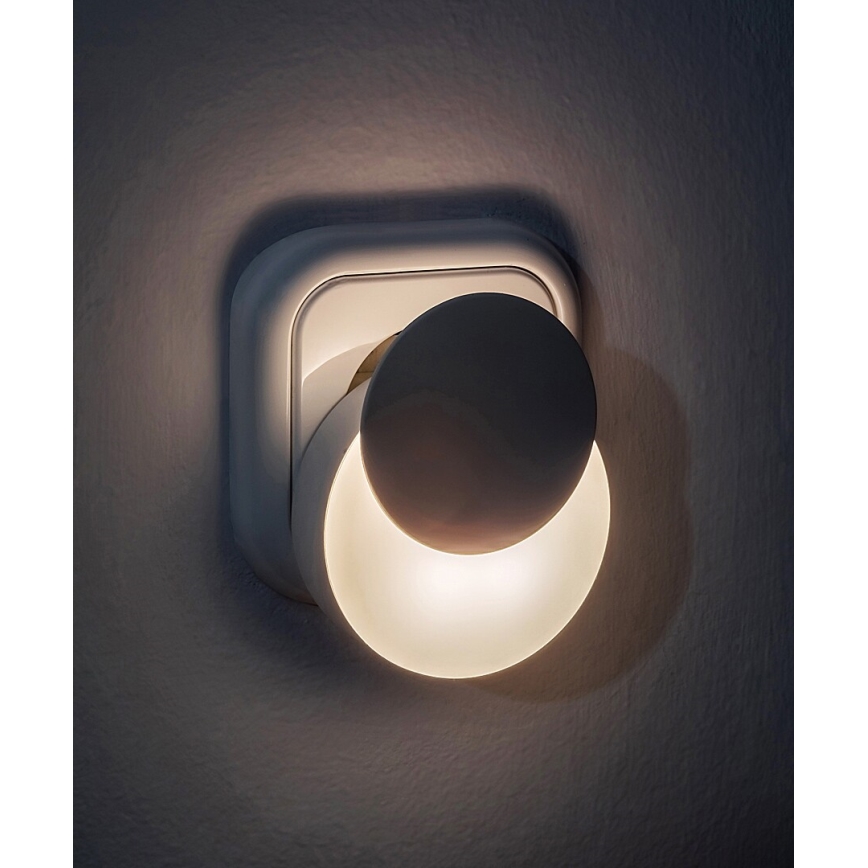 Rabalux - LED Luce notturna con sensore crepuscolare LED/0,3W/230V 3000K