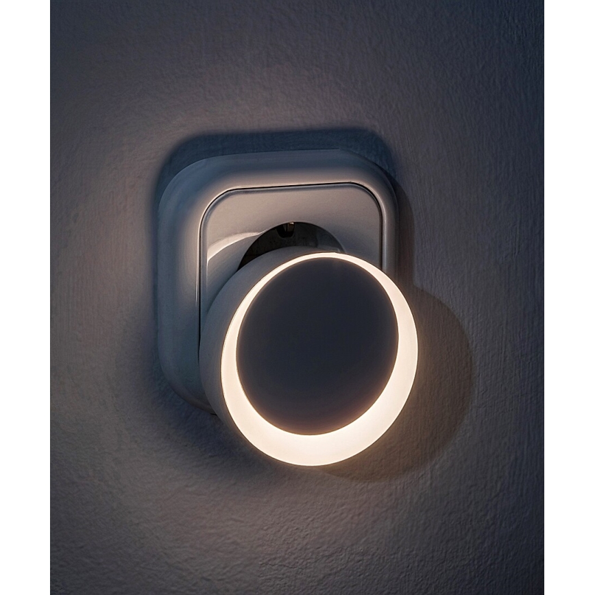 Rabalux - LED Luce notturna con sensore crepuscolare LED/0,3W/230V 3000K
