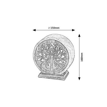 Rabalux - Lampada da tavolo 1xE14/15W/230V acacia