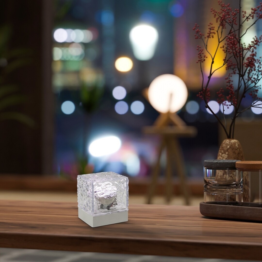 Rabalux - LED RGB Lampada da tavolo ricaricabile dimmerabile LED/1W/5V + telecomando