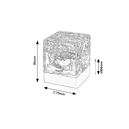 Rabalux - LED RGB Lampada da tavolo ricaricabile dimmerabile LED/1W/5V + telecomando