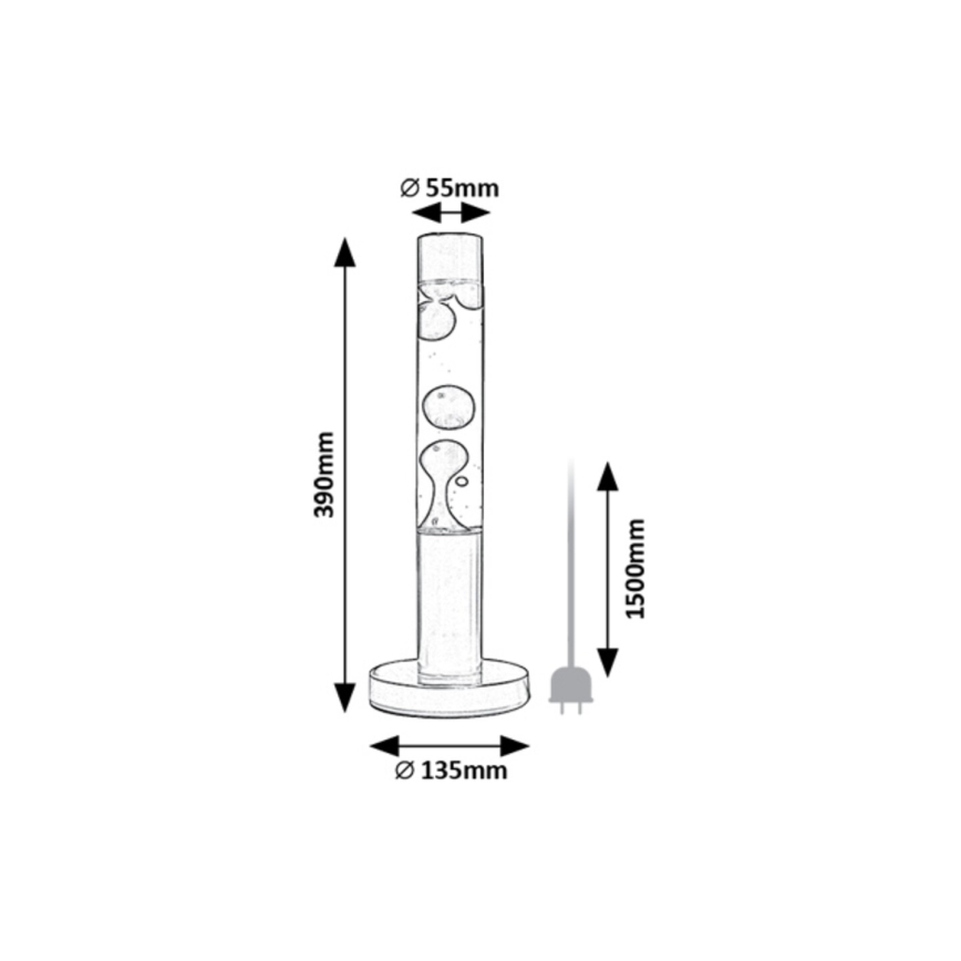 Rabalux - LED Lampada lava (lampada Astro) LED/25W/230V