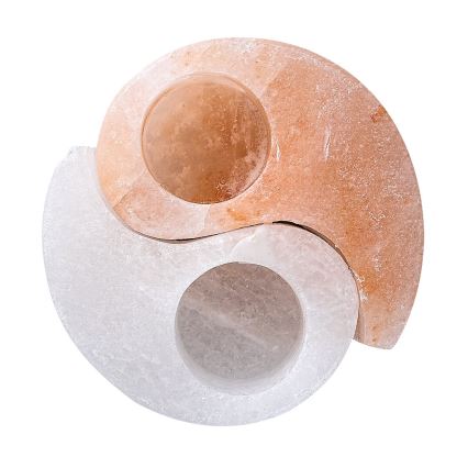 Rabalux - Lampada di sale - Portacandela arancione/bianco
