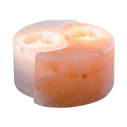 Rabalux - Lampada di sale - Portacandela arancione/bianco