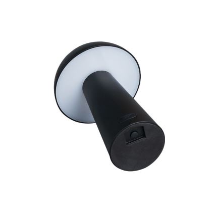 Rabalux - LED dimmerabile a sfioramento ricaricabile lampada da esterno LED/1,5W/5V IP44 1200 mAh USB nera