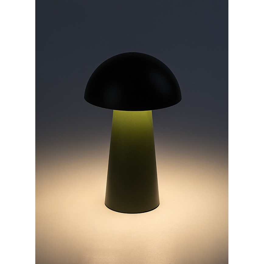 Rabalux - Lampada da esterno ricaricabile a LED dimmerabile a sfioramento, 1,5 W/5 V, IP44, 1200 mAh, USB, verde