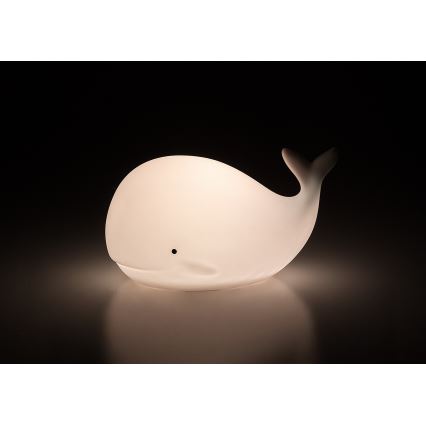 Rabalux - Luce notturna LED RGB a sfioramento, 0,05W, 1x CR2032, a forma di balena