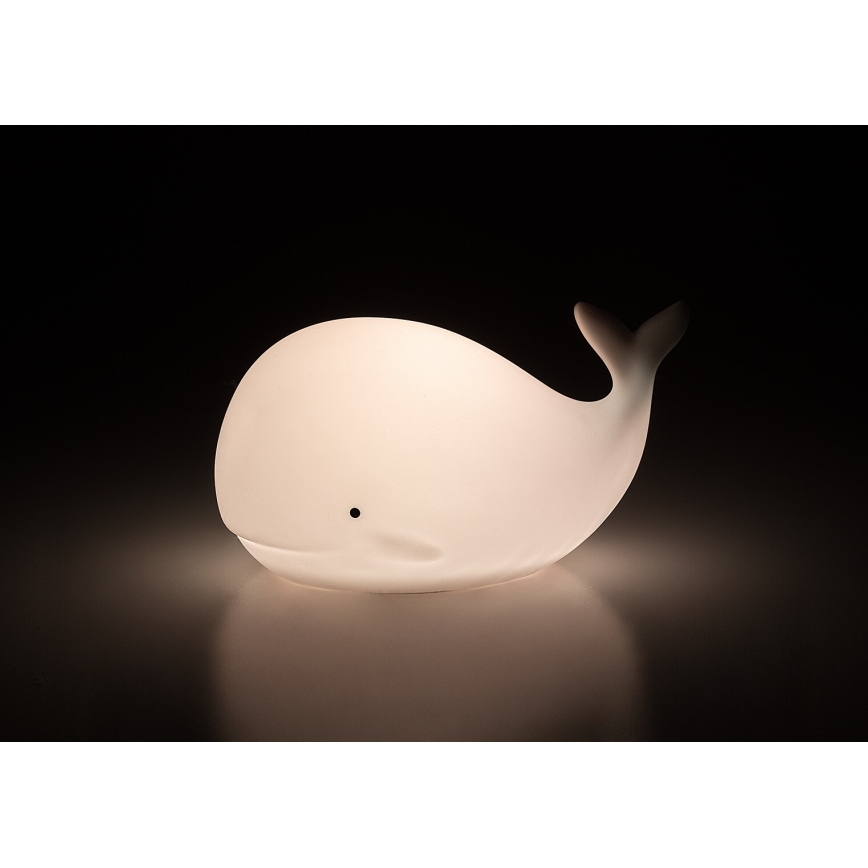 Rabalux - Luce notturna LED RGB a sfioramento, 0,05W, 1x CR2032, a forma di balena