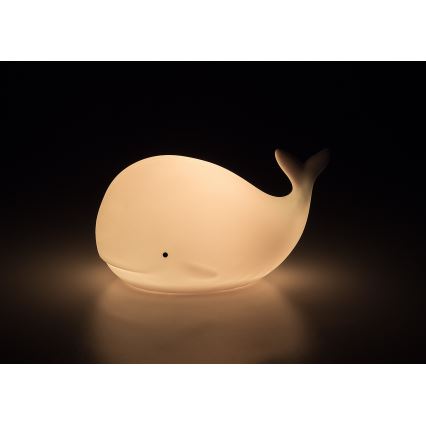 Rabalux - Luce notturna LED RGB a sfioramento, 0,05W, 1x CR2032, a forma di balena